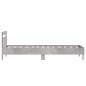 vidaXL Bettgestell mit Kopfteil Betongrau 75x190 cm Holzwerkstoff vidaXL Bettgestell mit Kopfteil Betongrau 75x190 cm Holzwerkstoff