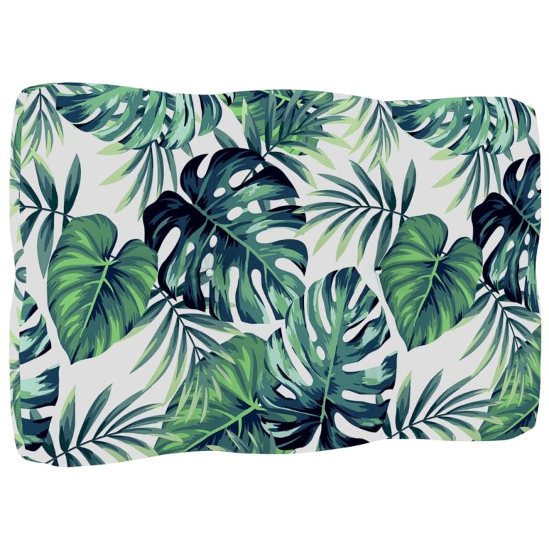 vidaXL Palettenkissen Blattmuster 60x40x12 cm Stoff vidaXL Palettenkissen Blattmuster 60x40x12 cm Stoff