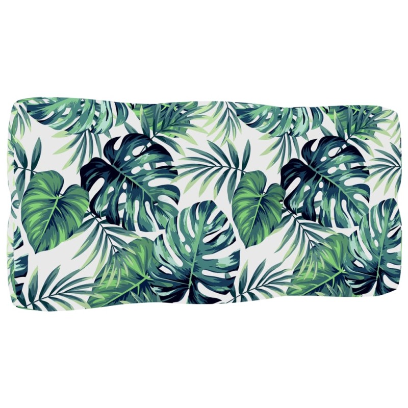 vidaXL Palettenkissen Blattmuster 80x40x12 cm Stoff vidaXL Palettenkissen Blattmuster 80x40x12 cm Stoff