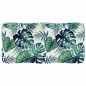 vidaXL Palettenkissen Blattmuster 80x40x12 cm Stoff vidaXL Palettenkissen Blattmuster 80x40x12 cm Stoff