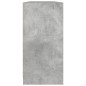 vidaXL Bücherschrank mit Türen Betongrau 204x37x75 cm Holzwerkstoff vidaXL Bücherschrank mit Türen Betongrau 204x37x75 cm Holzwerkstoff