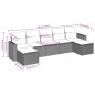 vidaXL 7-tlg. Garten-Sofagarnitur mit Kissen Beige Poly Rattan vidaXL 7-tlg. Garten-Sofagarnitur mit Kissen Beige Poly Rattan