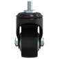 vidaXL Lenkrollen 4 Stk. Schwarz 35 mm Eisen vidaXL Lenkrollen 4 Stk. Schwarz 35 mm Eisen