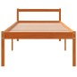 vidaXL Seniorenbett Wachsbraun 75x190 cm Massivholz Kiefer vidaXL Seniorenbett Wachsbraun 75x190 cm Massivholz Kiefer