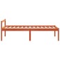 vidaXL Seniorenbett Wachsbraun 75x190 cm Massivholz Kiefer vidaXL Seniorenbett Wachsbraun 75x190 cm Massivholz Kiefer