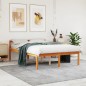 vidaXL Seniorenbett Wachsbraun 120x190 cm Massivholz Kiefer vidaXL Seniorenbett Wachsbraun 120x190 cm Massivholz Kiefer