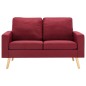 vidaXL 2-Sitzer-Sofa Weinrot Stoff vidaXL 2-Sitzer-Sofa Weinrot Stoff