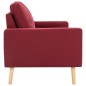vidaXL 2-Sitzer-Sofa Weinrot Stoff vidaXL 2-Sitzer-Sofa Weinrot Stoff