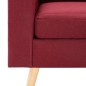 vidaXL 2-Sitzer-Sofa Weinrot Stoff vidaXL 2-Sitzer-Sofa Weinrot Stoff