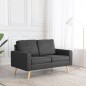 vidaXL 2-Sitzer-Sofa Dunkelgrau Stoff vidaXL 2-Sitzer-Sofa Dunkelgrau Stoff