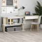 vidaXL Eckschreibtisch Weiß Sonoma-Eiche 200x50x76 cm Holzwerkstoff vidaXL Eckschreibtisch Weiß Sonoma-Eiche 200x50x76 cm Holzwerkstoff