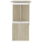vidaXL Eckschreibtisch Weiß Sonoma-Eiche 200x50x76 cm Holzwerkstoff vidaXL Eckschreibtisch Weiß Sonoma-Eiche 200x50x76 cm Holzwerkstoff