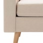 vidaXL 2-Sitzer-Sofa Creme Stoff vidaXL 2-Sitzer-Sofa Creme Stoff