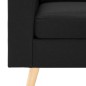 vidaXL 2-Sitzer-Sofa Schwarz Stoff vidaXL 2-Sitzer-Sofa Schwarz Stoff
