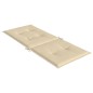 vidaXL Gartenstuhlauflagen für Hochlehner 2Stk. Beige 120x50x3cm Stoff vidaXL Gartenstuhlauflagen für Hochlehner 2Stk. Beige 120x50x3cm Stoff
