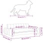 vidaXL Hundebett Taupe 90x53x30 cm Stoff vidaXL Hundebett Taupe 90x53x30 cm Stoff