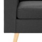 vidaXL 2-tlg. Sofagarnitur Stoff Dunkelgrau vidaXL 2-tlg. Sofagarnitur Stoff Dunkelgrau