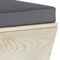 vidaXL Garten-Paletten-Mittelsofa mit Kissen Imprägniertes Fichtenholz vidaXL Garten-Paletten-Mittelsofa mit Kissen Imprägniertes Fichtenholz