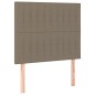 vidaXL Boxspringbett mit Matratze & LED Taupe 80x200 cm Stoff vidaXL Boxspringbett mit Matratze & LED Taupe 80x200 cm Stoff