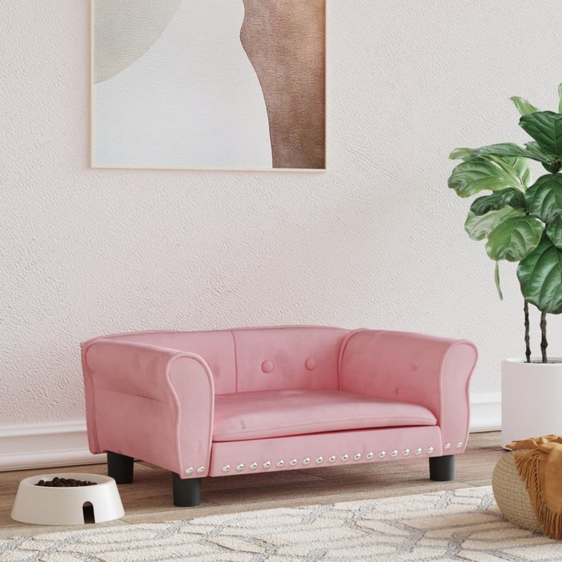 vidaXL Hundebett Rosa 70x45x30 cm Samt vidaXL Hundebett Rosa 70x45x30 cm Samt