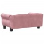 vidaXL Hundebett Rosa 70x45x30 cm Samt vidaXL Hundebett Rosa 70x45x30 cm Samt