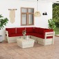 vidaXL 6-tlg. Garten-Sofagarnitur aus Paletten mit Kissen Fichtenholz vidaXL 6-tlg. Garten-Sofagarnitur aus Paletten mit Kissen Fichtenholz