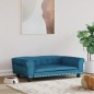 vidaXL Hundebett Blau 95x55x30 cm Samt vidaXL Hundebett Blau 95x55x30 cm Samt