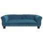 vidaXL Hundebett Blau 95x55x30 cm Samt vidaXL Hundebett Blau 95x55x30 cm Samt