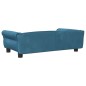 vidaXL Hundebett Blau 95x55x30 cm Samt vidaXL Hundebett Blau 95x55x30 cm Samt