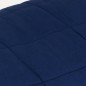 vidaXL Gewichtsdecke Blau 220x260 cm 11 kg Stoff vidaXL Gewichtsdecke Blau 220x260 cm 11 kg Stoff