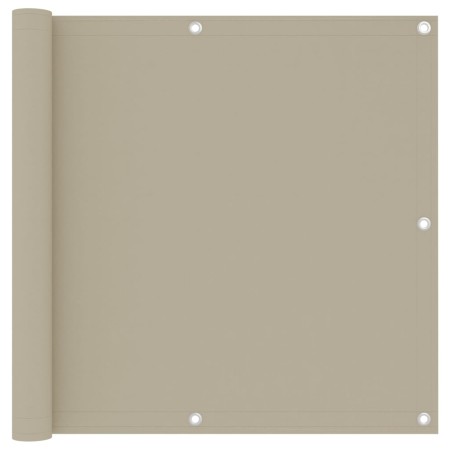 vidaXL Balkon-Sichtschutz Beige 90x300 cm Oxford-Gewebe