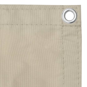 vidaXL Balkon-Sichtschutz Beige 90x300 cm Oxford-Gewebe
