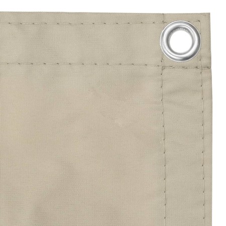 vidaXL Balkon-Sichtschutz Beige 90x300 cm Oxford-Gewebe