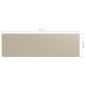 vidaXL Balkon-Sichtschutz Beige 90x300 cm Oxford-Gewebe vidaXL Balkon-Sichtschutz Beige 90x300 cm Oxford-Gewebe