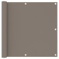 vidaXL Balkon-Sichtschutz Taupe 90x400 cm Oxford-Gewebe vidaXL Balkon-Sichtschutz Taupe 90x400 cm Oxford-Gewebe