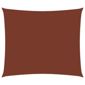 vidaXL Sonnensegel Oxford-Gewebe Rechteckig 3,5x4,5 m Terrakotta-Rot