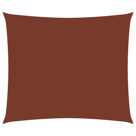 vidaXL Sonnensegel Oxford-Gewebe Rechteckig 3,5x4,5 m Terrakotta-Rot