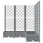 vidaXL Pflanzkübel mit Rankgitter Hellgrau 120x120x121,5 cm PP vidaXL Pflanzkübel mit Rankgitter Hellgrau 120x120x121,5 cm PP