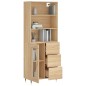 Highboard Sonoma-Eiche 69,5x34x180 cm Holzwerkstoff Highboard Sonoma-Eiche 69,5x34x180 cm Holzwerkstoff