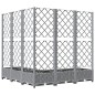 vidaXL Pflanzkübel mit Rankgitter Hellgrau 120x120x121,5 cm PP vidaXL Pflanzkübel mit Rankgitter Hellgrau 120x120x121,5 cm PP