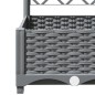 vidaXL Pflanzkübel mit Rankgitter Hellgrau 120x120x121,5 cm PP vidaXL Pflanzkübel mit Rankgitter Hellgrau 120x120x121,5 cm PP