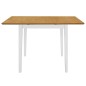 vidaXL Ausziehbarer Esstisch Weiß (80-120)x80x74 cm MDF vidaXL Ausziehbarer Esstisch Weiß (80-120)x80x74 cm MDF