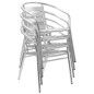 vidaXL 5-tlg. Garten-Essgruppe Aluminium Silbern vidaXL 5-tlg. Garten-Essgruppe Aluminium Silbern