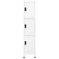 vidaXL Schließfachschrank Weiß 38x45x180 cm Stahl vidaXL Schließfachschrank Weiß 38x45x180 cm Stahl