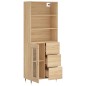Highboard Sonoma-Eiche 69,5x34x180 cm Holzwerkstoff Highboard Sonoma-Eiche 69,5x34x180 cm Holzwerkstoff