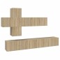 vidaXL 7-tlg. TV-Schrank-Set Sonoma-Eiche Holzwerkstoff vidaXL 7-tlg. TV-Schrank-Set Sonoma-Eiche Holzwerkstoff