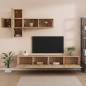 vidaXL 7-tlg. TV-Schrank-Set Sonoma-Eiche Holzwerkstoff vidaXL 7-tlg. TV-Schrank-Set Sonoma-Eiche Holzwerkstoff