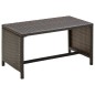 vidaXL Couchtisch Braun 70x40x38 cm Poly Rattan vidaXL Couchtisch Braun 70x40x38 cm Poly Rattan