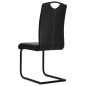vidaXL Freischwinger 6 Stk. Schwarz Kunstleder vidaXL Freischwinger 6 Stk. Schwarz Kunstleder