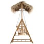 vidaXL Hollywoodschaukel mit Palmblättern und Kissen 202 cm Bambus vidaXL Hollywoodschaukel mit Palmblättern und Kissen 202 cm Bambus